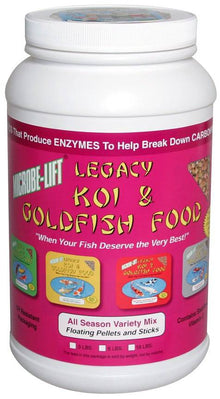 Microbe-Lift Legacy All Season Variety Mix Koi & Goldfish Food - 2 lbs. 4 oz.