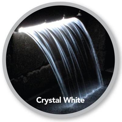 Atlantic Water Gardens 12" ColorFalls - Crystal White