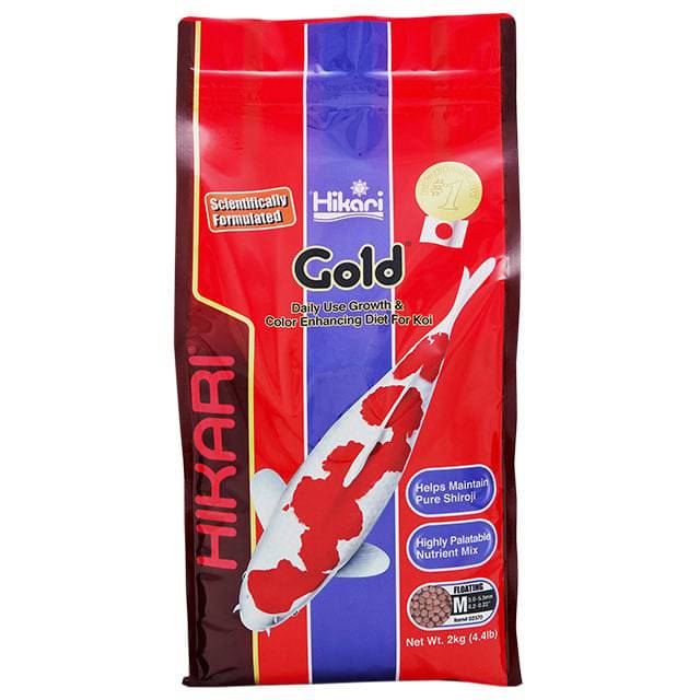 Hikari Gold Koi & Fish Food Diet - Medium Pellets - 22 lbs.